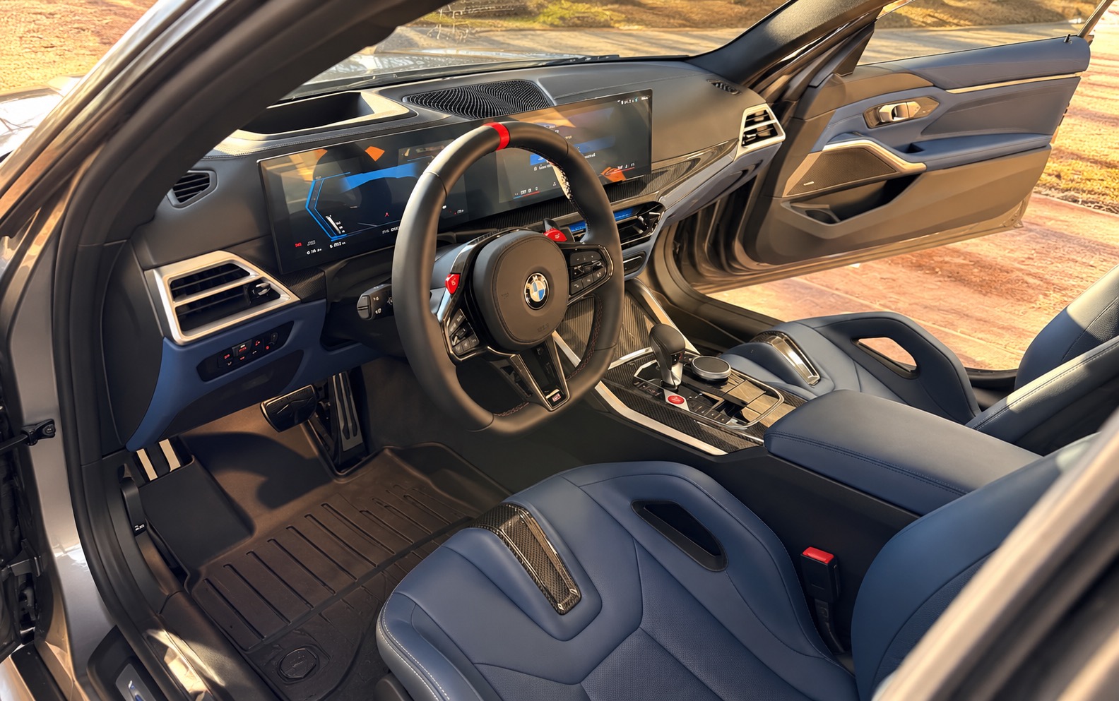 Clean BMW interior after an interior detail
